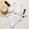 Recycled high-waisted bikini