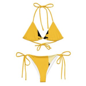 All-over print recycled string bikini