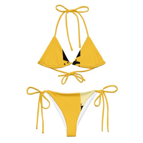 All-over print recycled string bikini