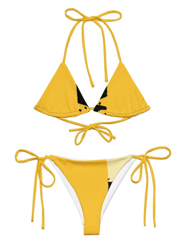All-over print recycled string bikini